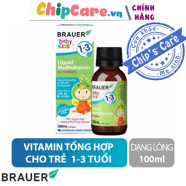 Multi vitamin tổng hợp Brauer cho bé từ 1-3 tuổi