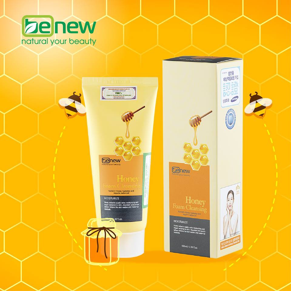 Sữa rửa mặt mật ong BENEW Honey 100ml