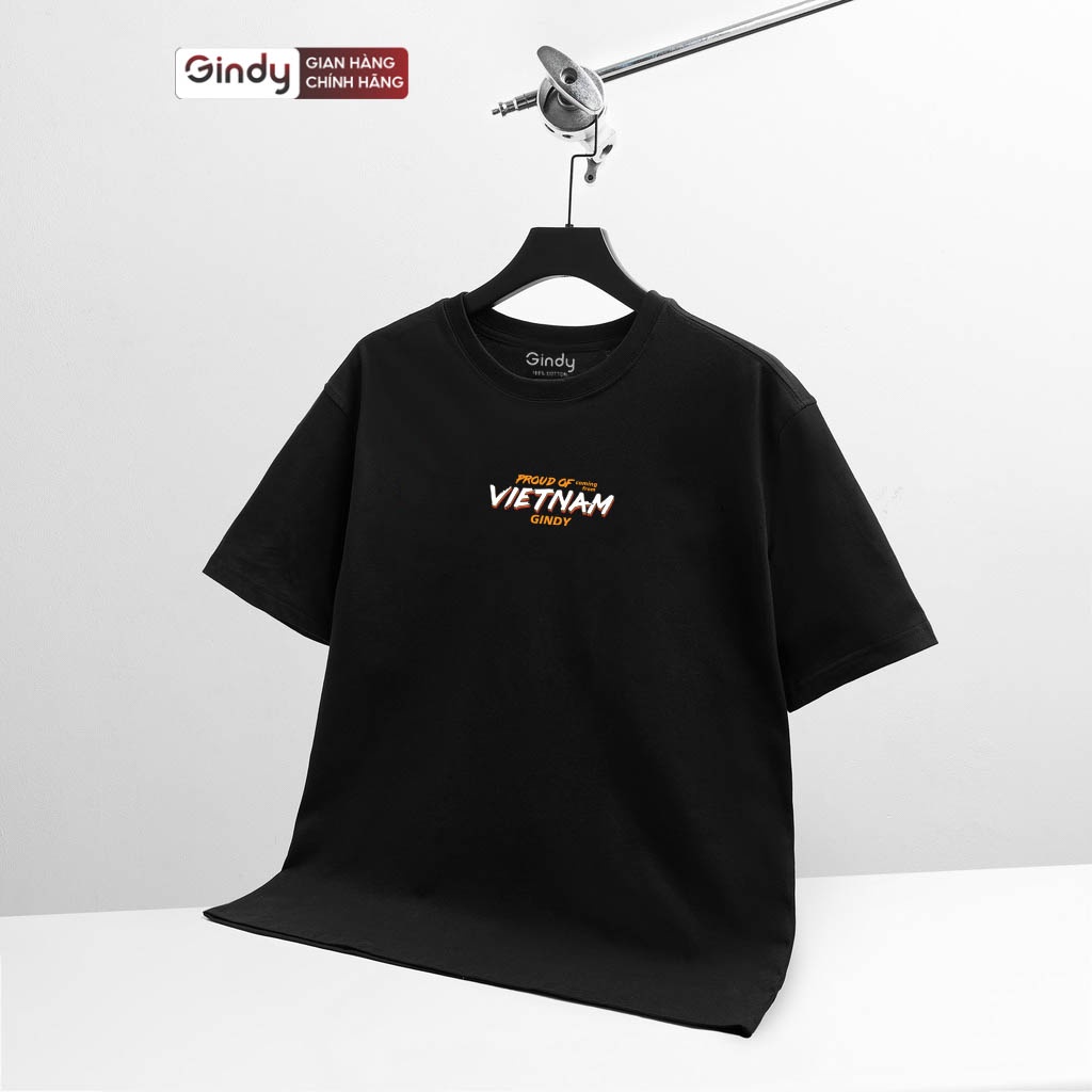 Áo Thun TỰ HÀO VIỆT NAM unisex GINDY basic Tee phông họa tiết nam nữ chất liệu cotton tay lỡ local brand A004