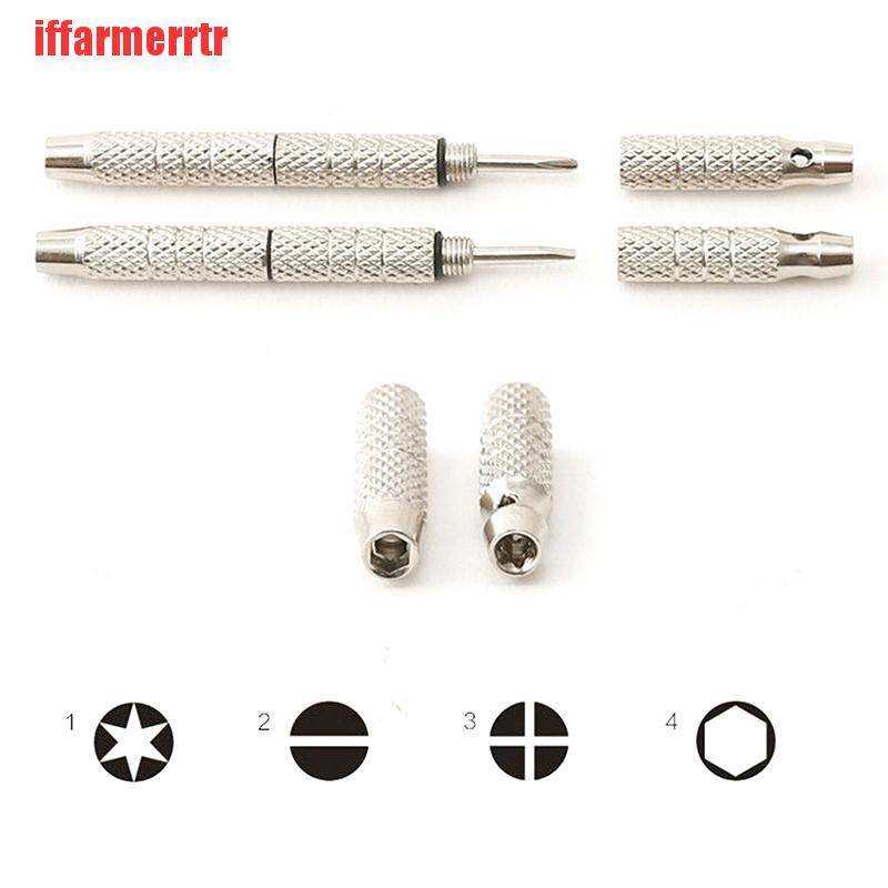 Tua Vít Sửa Chữa Mắt Kính Mini 4 Trong 1 Bằng Nhôm Tiện Dụng