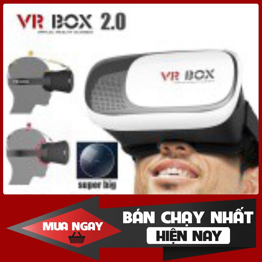 [FREESHIP] Kính thực tế ảo VR Box phiên bản 2 (Trắng Đen) - Hàng chất lượng, cam kết giá tốt nhất miền nam