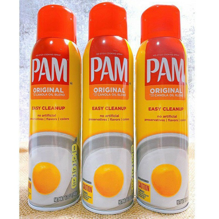 Dầu ăn kiêng PAM Original, dầu ăn giảm cân 0 calo, dầu hoa cải dạng xịt, chai 12oz (~1200 lần xịt) | WebRaoVat - webraovat.net.vn