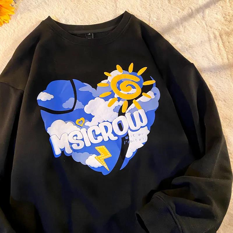 NRVP Áo Thun Nữ Dài Tay Cổ Tròn Thời Trang Hàn