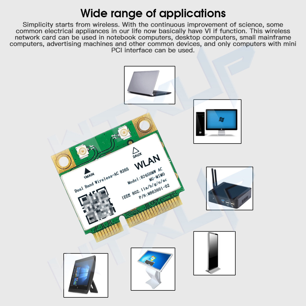 Thẻ Mạng Intel 9260 Dual Band 2.4 / 5ghz 802.11ac M.2 Ngff / Pcie Wifi Bluetooth 4.2 Pci Express Cho Laptop Pc | BigBuy360 - bigbuy360.vn