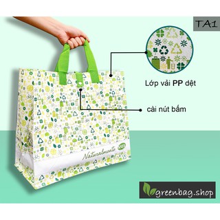 Túi siêu thị/Túi vải dệt PP DỆT cán bóng)/túi shopping mua sắm cỡ lớn/ túi môi trường/túi đựng đồ/túi đựng quà tặng