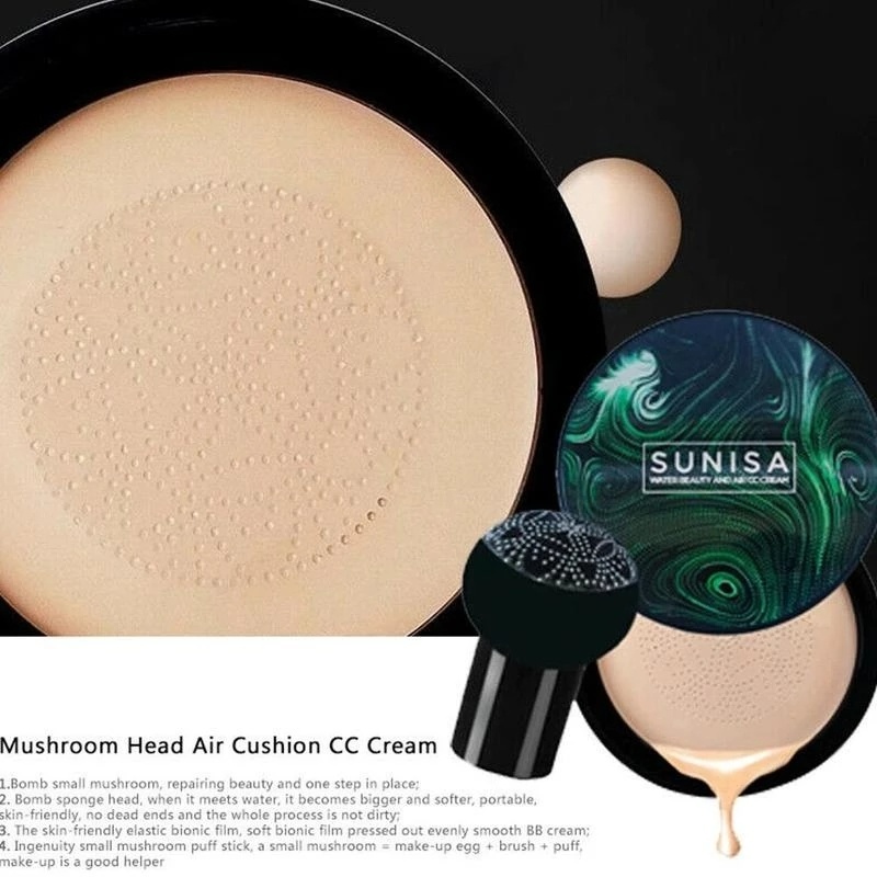 Kem Nền CC Dạng Air Cushion Dưỡng Ẩm Làm Sáng Da Kiểm Soát Dầu Đa Năng