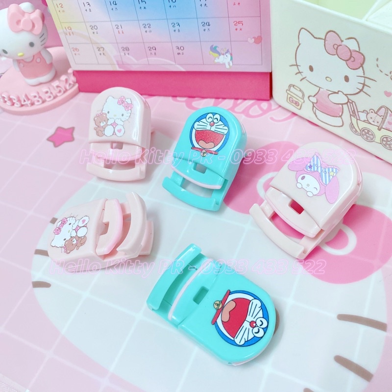 Dụng cụ kẹp bấm mi, uốn lông mi Hello Kitty - Doremon Doraemon