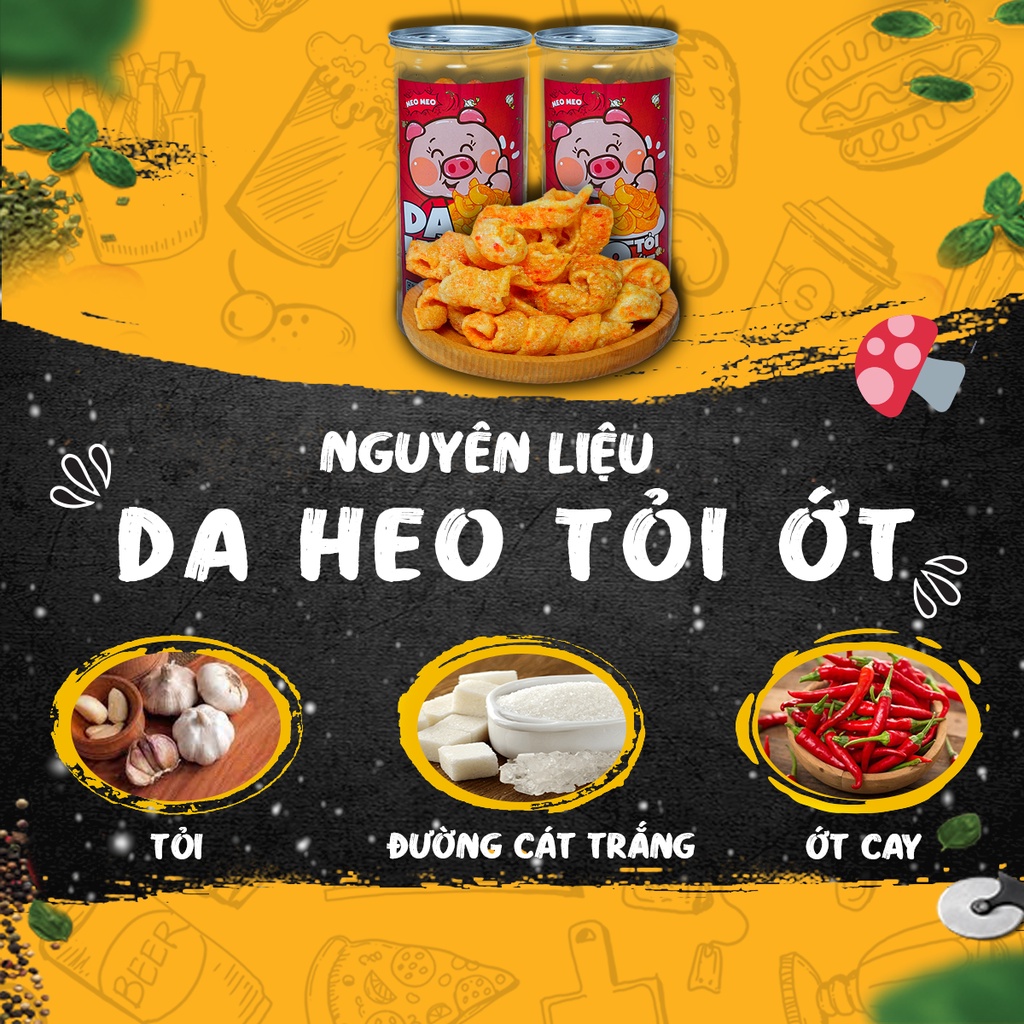 Da Heo Tỏi Ớt 150g - Da Heo Sốc Tỏi Ớt - Da Heo Cháy Tỏi Ớt - Đồ Ăn Vặt MeoFood Giá Rẻ