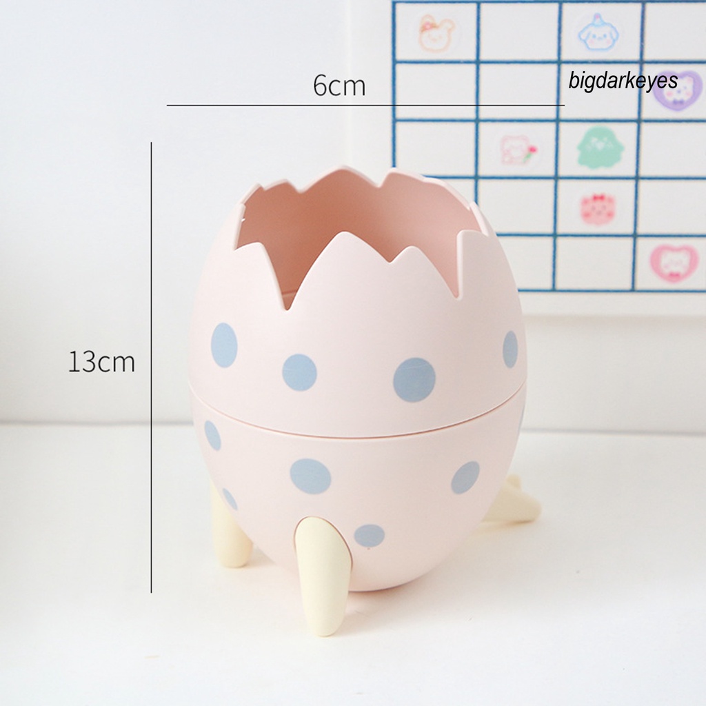 Giá Đỡ Bút Hình Quả Trứng Khủng Long Đáng Yêu Bằng Nhựa Sức Chứa Lớn Dành Cho Gia Đình