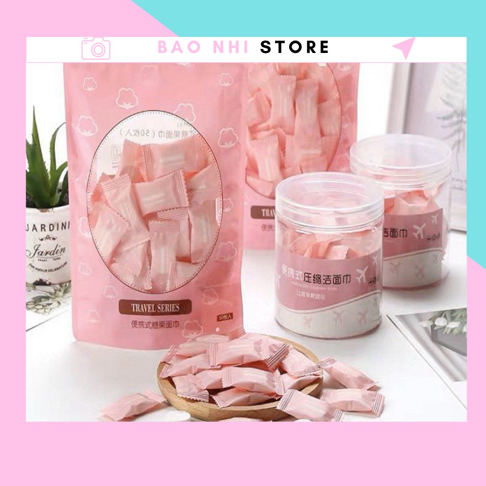 ⚡SET 10⚡KHĂN GIẤY NÉN BỎ TÚI DU LỊCH SIÊU TIỆN LỢI 88005 BAONHISHOP2202