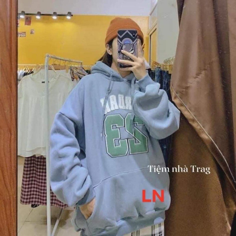 kho sỉ giá rẻ- LN12 Áo hoodie số 23 ép nổi