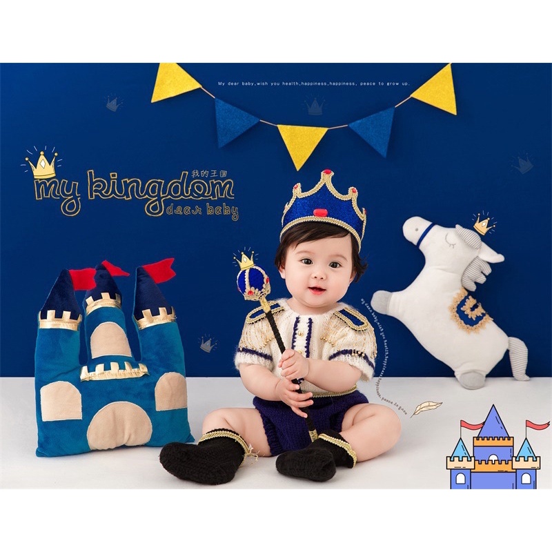 Bộ quần áo len cao cấp để chụp ảnh cho bé 6-12 tháng