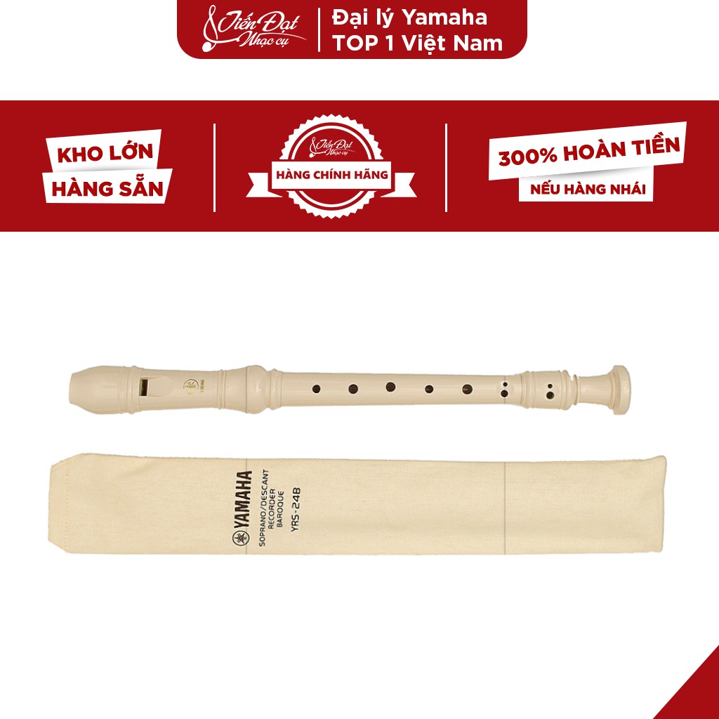 Sáo Tiêu Recorder Soprano Yamaha YRS-24B,YRS-20BG,YRS-402 Chính Hãng, Độ Bền Cao, Chất Liệu ABS An Toàn