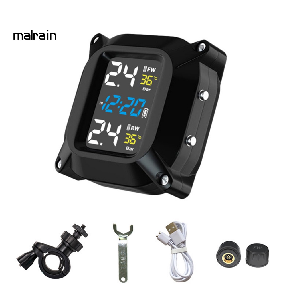 Máy Cảm Biến Áp Suất Lốp Xe Không Dây Màn Hình LCD