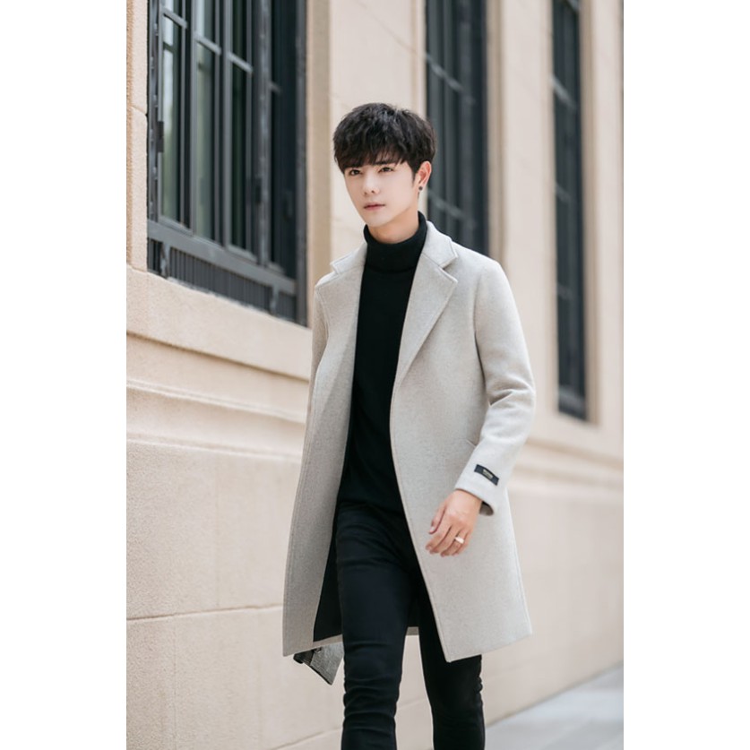Áo khoác dạ nam dáng dài A171 | BigBuy360 - bigbuy360.vn