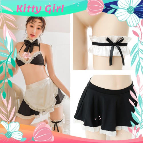 Cosplay Maid Hầu Gái Dễ Thương Set Đủ Phụ Kiện CO12 | BigBuy360 - bigbuy360.vn