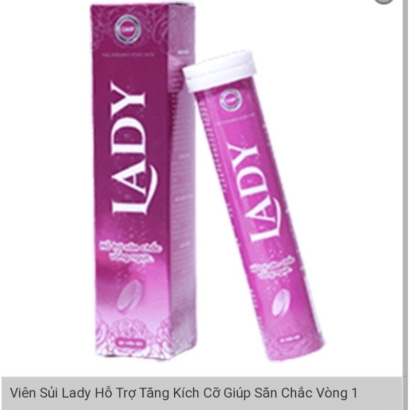 Viên Sủi LADY [CHÍNH HÃNG] Tăng Vòng 1 Chính Hãng ( kèm quà tặng )