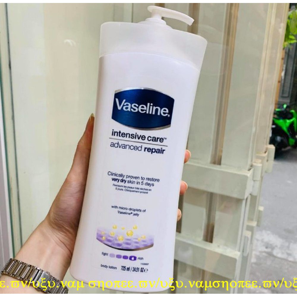 Sữa Dưỡng Thể 725ml Vaseline Làm Trắng, Sáng, Mịn Da Và Giữ Ẩm Vaseline Intensive Care Advanced Repair