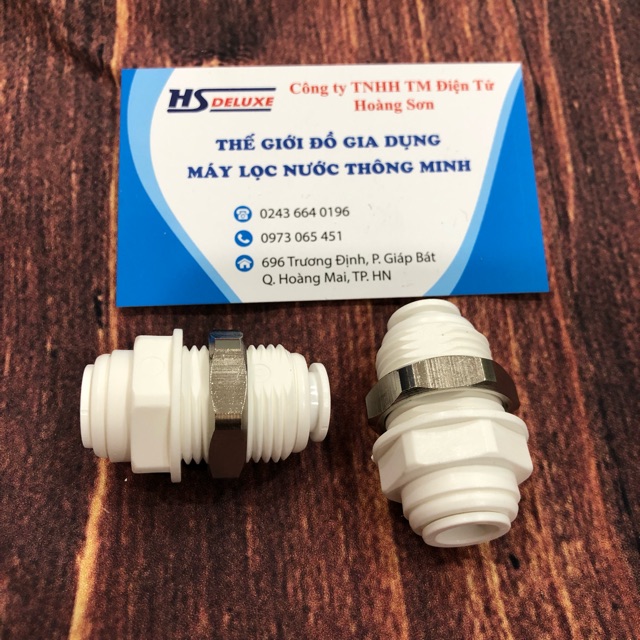 Cút nối 2 đầu dây phi 10 máy lọc nước - Măng xông 2 đầu dây to - Măng xông phi 10