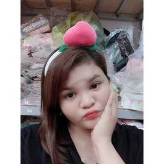 Băng Đô Cài Tóc Trái Đào Đơn