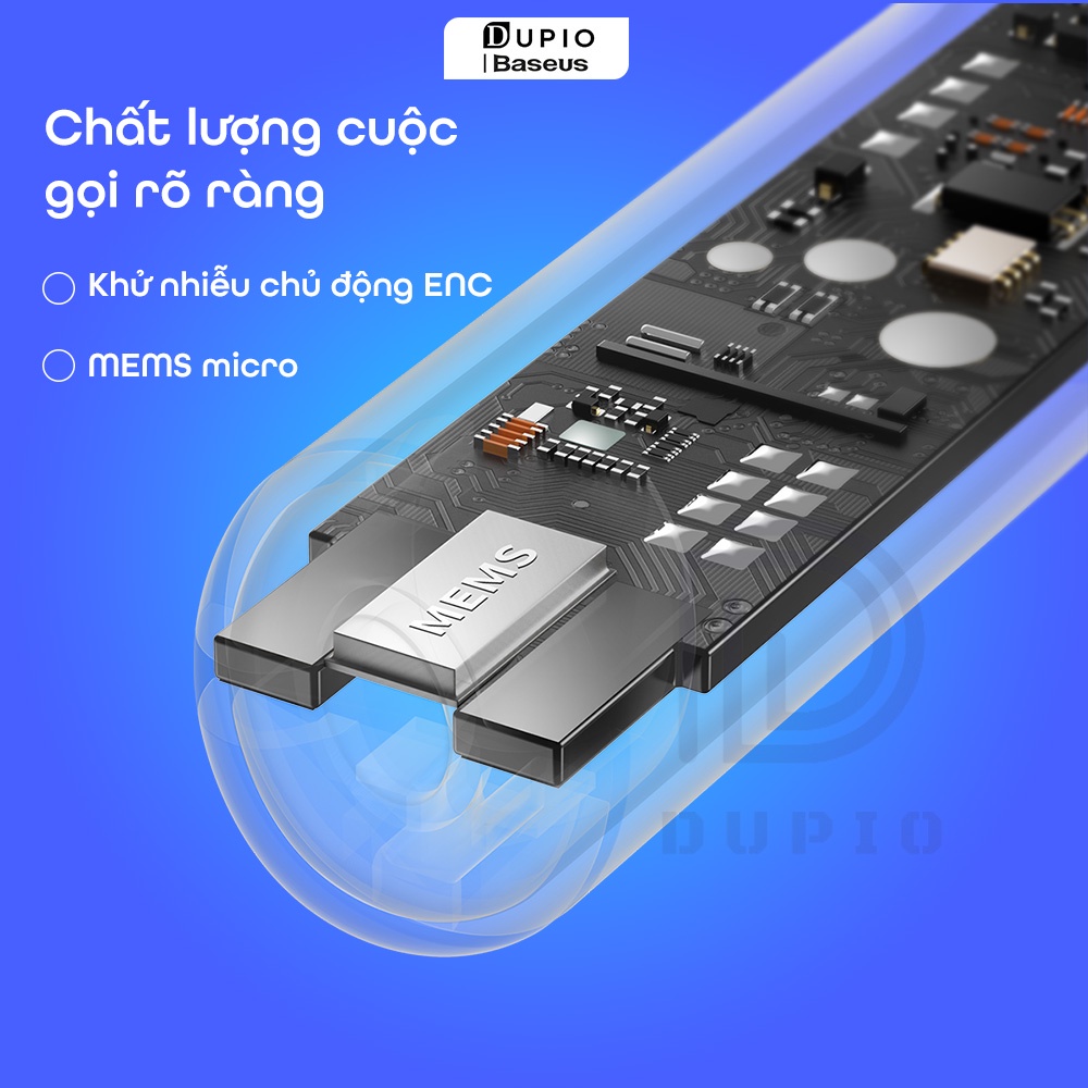 Tai nghe không dây DUPIO Baseus TN02 Bluetooth cao cấp chống nước định vị gps nhiều màu chính hãng