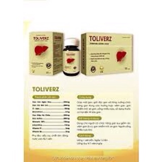 Mát gan - thanh nhiệt toliverz lọ 30viên