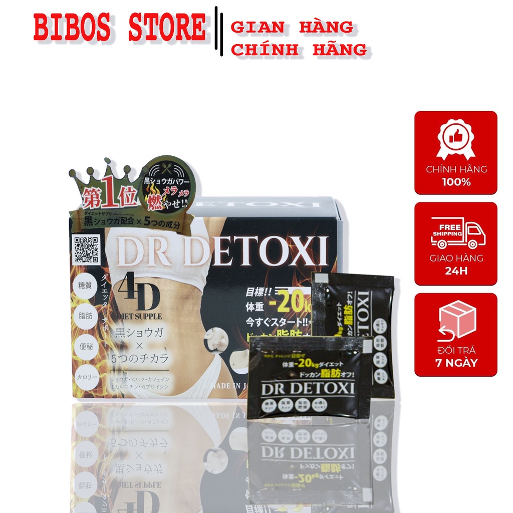 Viên Uống Giảm Cân Dr Detoxi 4D Của Nhật Bản Tăng Cường Sức Khỏe Giảm Cân Thanh Loc Cơ Thể