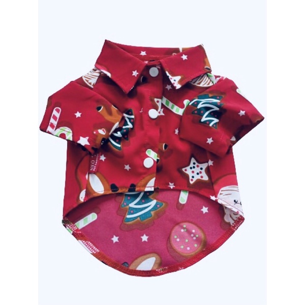 Áo sơ mi tuần lộc dành cho thú cưng, Áo mặc noel dành cho chó mèo LaLi Petfashion