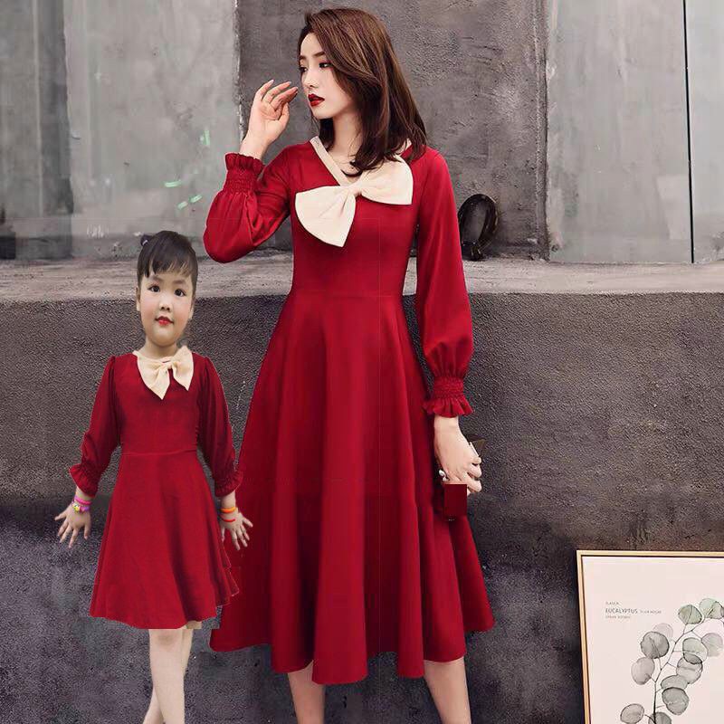 đầm đôi mẹ và bé