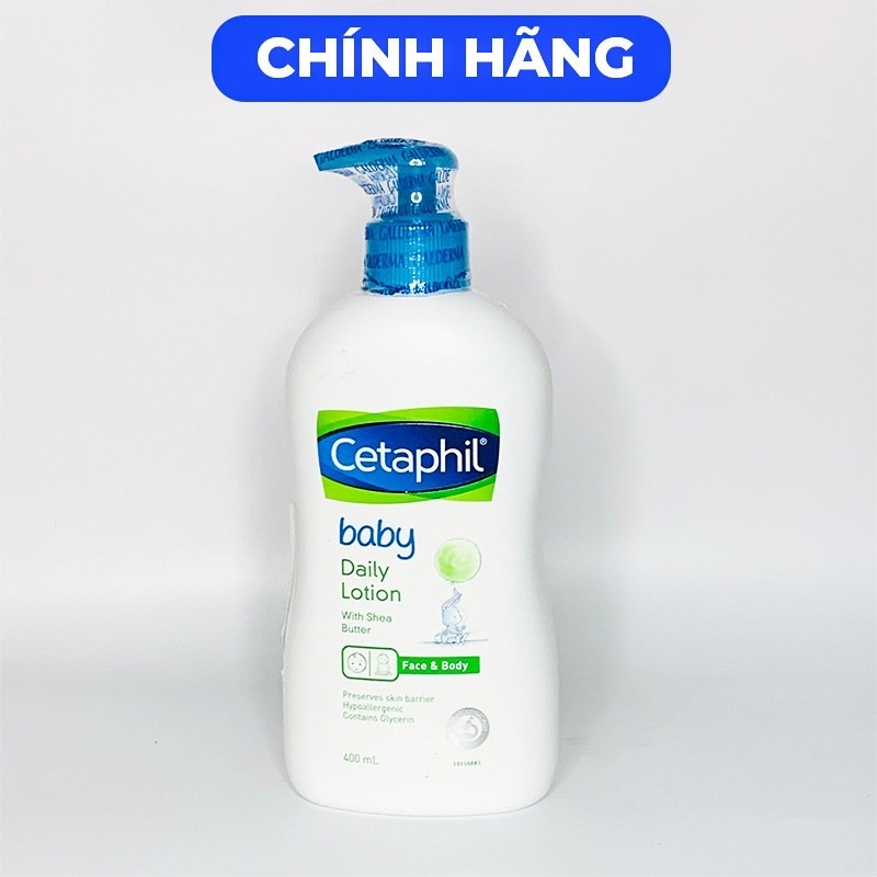 Kem dưỡng sữa dưỡng Cetaphil baby daily lotion 400ml mặt và body - Hàng chính hãng