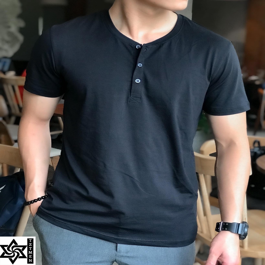 Áo Thun Nam Cổ Tròn Trơn Cotton Basic Co Giãn Tốt Nhiều Màu A26