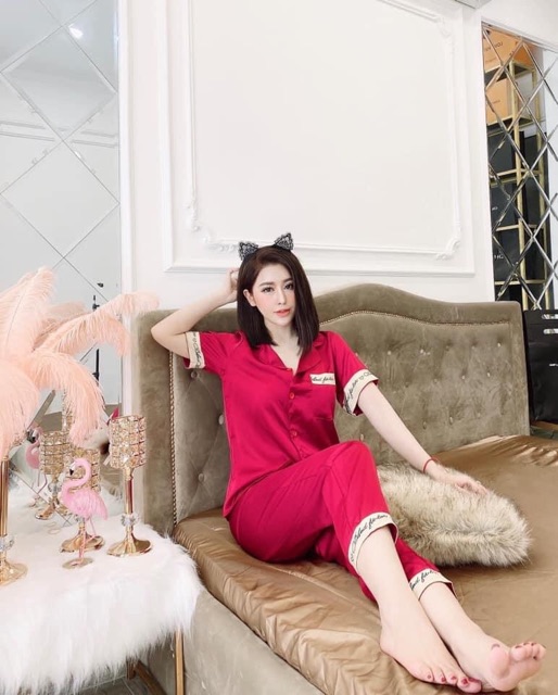 Xã Lỗ Bộ ngủ bộ mặc nhà Lụa Quần dài