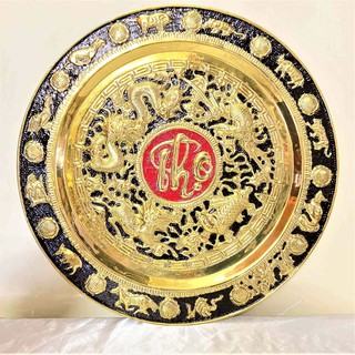Mâm Đồng Chữ Thọ 52cm