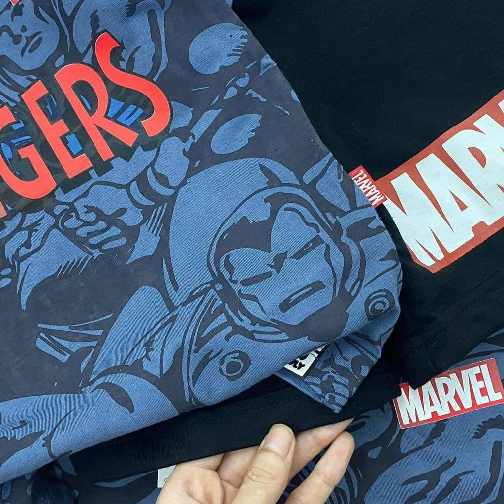 Bộ siêu nhân Avengers áo coban quần đen cho bé trai