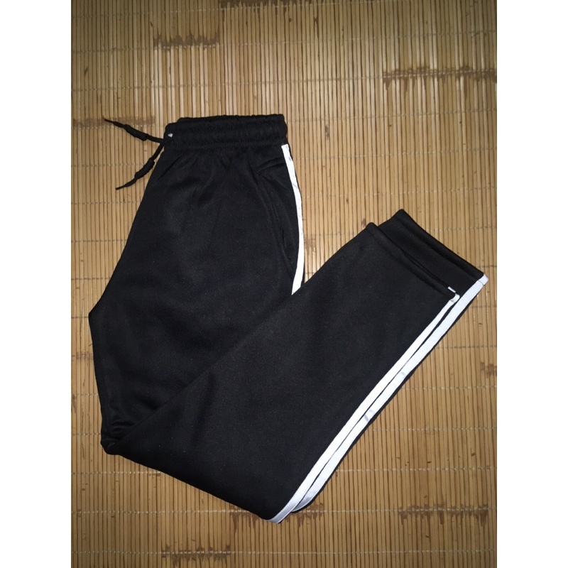 Quần nỉ kẻ thể thao QN05 ống suông lót lông cừu giữ ấm mùa đông