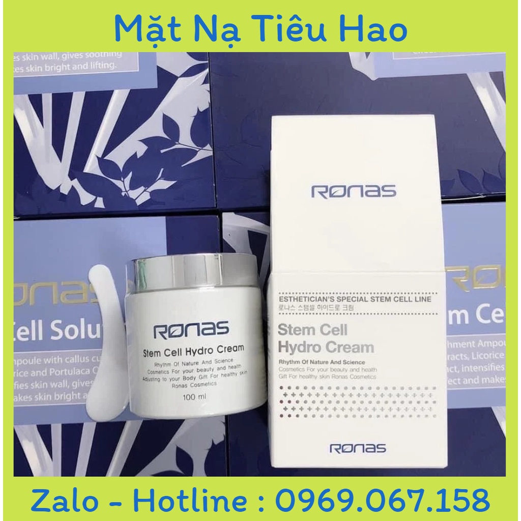 Kem tế bào gốc dưỡng ẩm da mặt Ronas Stem Cell Care Hydro Cream 100ml