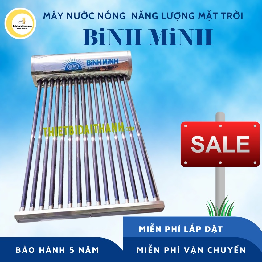 Máy nước nóng năng lượng mặt trời Bình Minh 260 lít