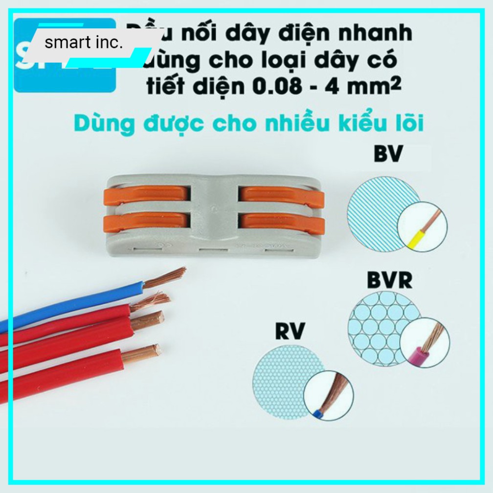 Cọc Nối Dây Điện Cầu Chì Chống Chập 🏆HOT🏆 Cút Nối Dây Điện Thẳng Nhanh 2 Đầu Cầu Nối Dây Chữ T Đi Âm Tường