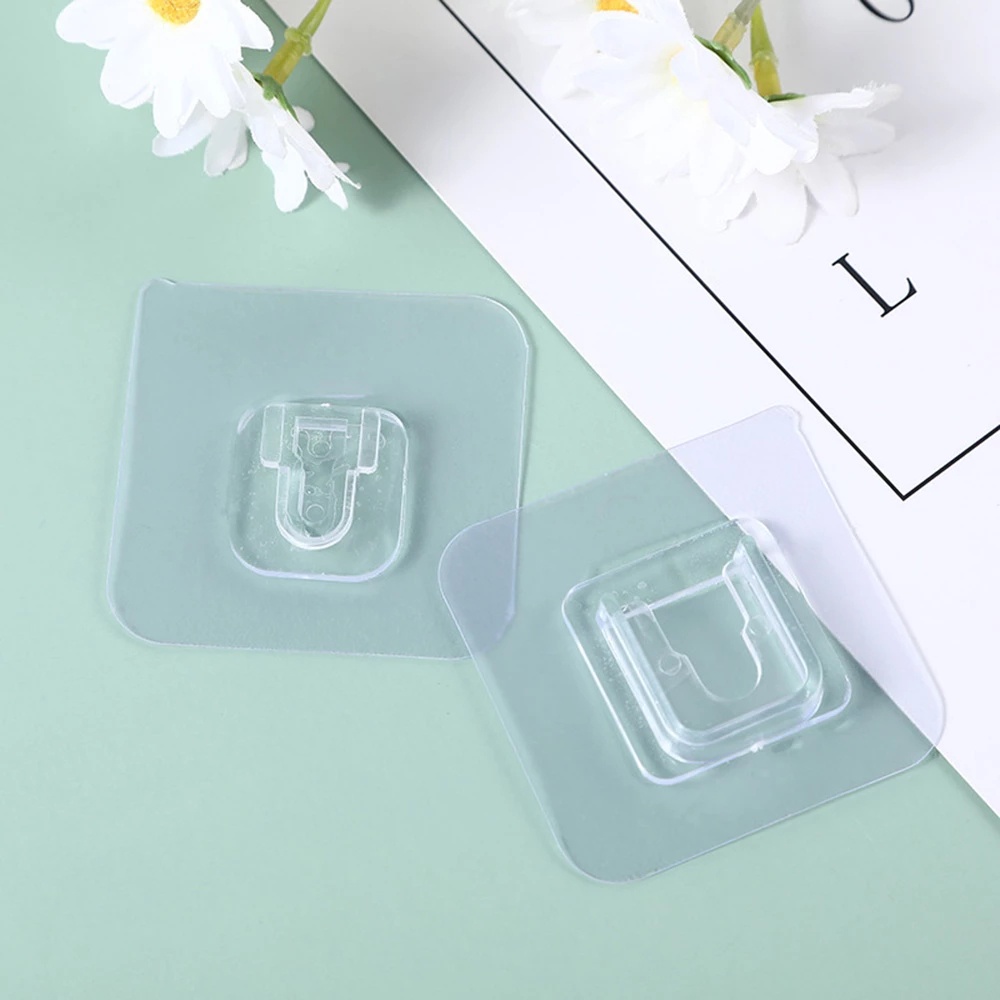 Móc Treo Đồ Hai Mặt Trong Suốt Đa Năng Chống Thấm Nước