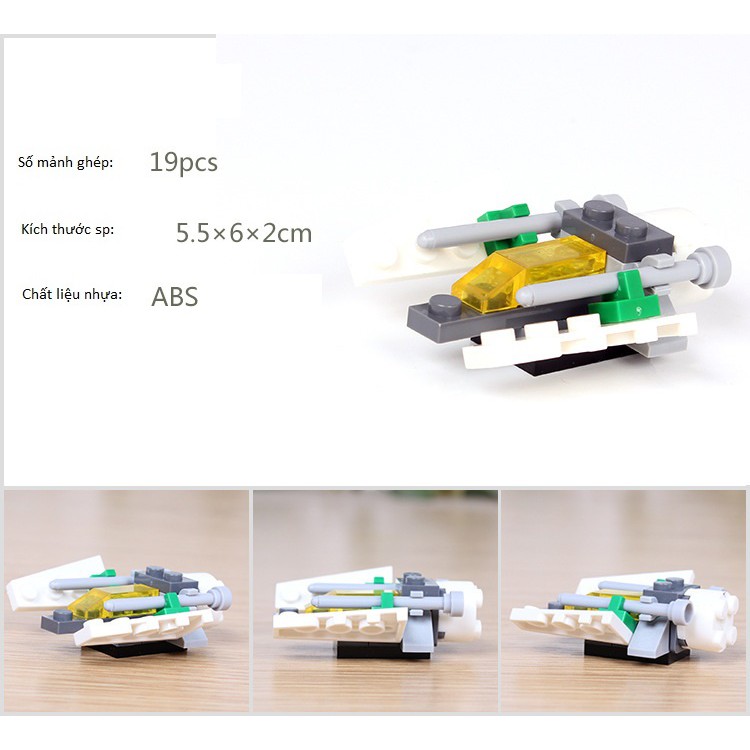 [RẺ] Đồ chơi Lego mini nhiều mẫu - Lego cho bé lắp ráp đồ chơi mô hình ô tô, máy bay, phi thuyền chuẩn chất