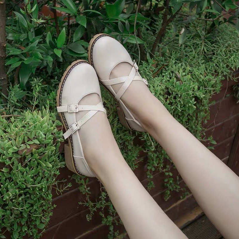 D128- giày oxford nữ da mềm mũi tròn phong cách hàn quốc trẻ trung kèm ảnh thật | BigBuy360 - bigbuy360.vn