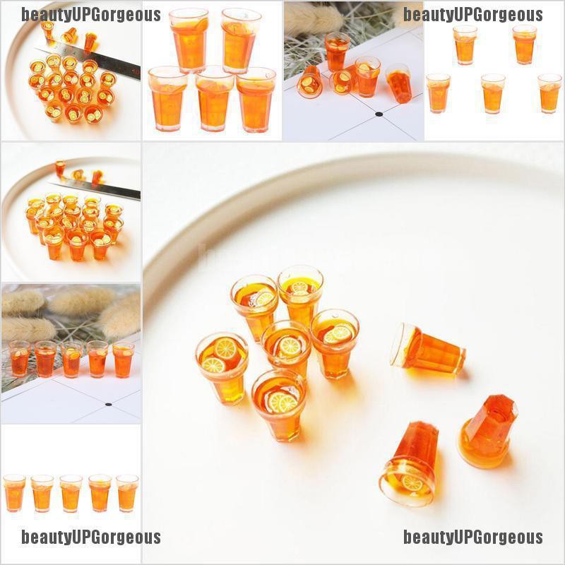 Set 5 Ly Uống Trà / Chanh Mini Tỉ Lệ 1: 12 Trang Trí Nhà Búp Bê