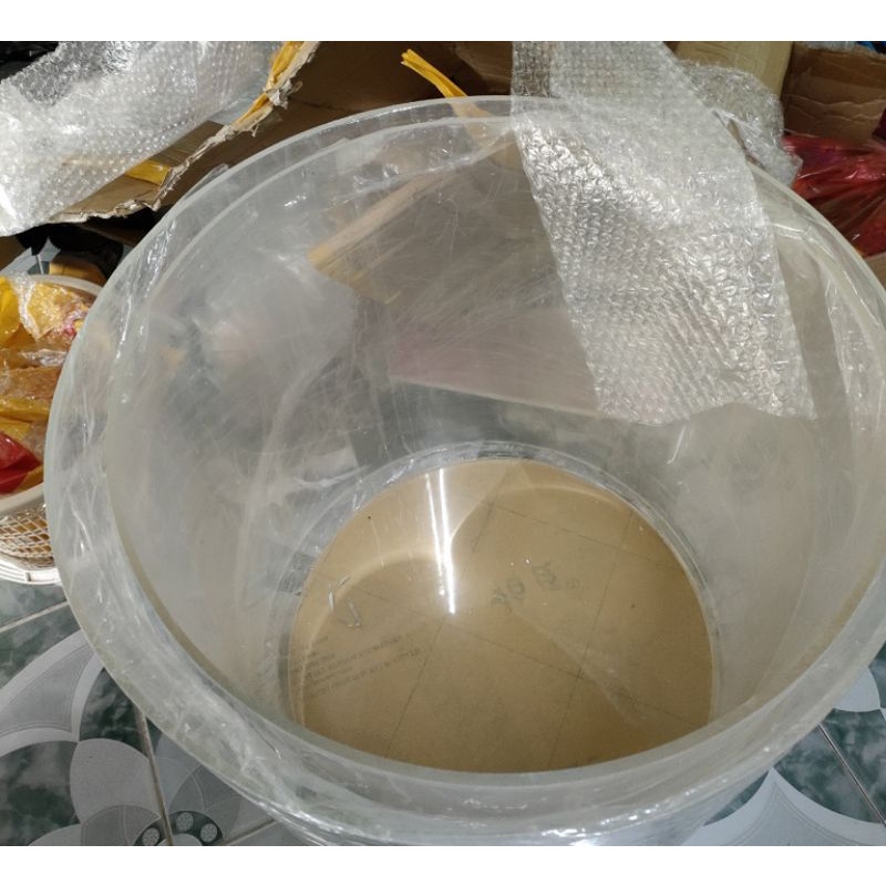 Hồ trụ acrylic trong suốt 300/450/500 mm, ống nhựa siêu trong acrylic tube.vn