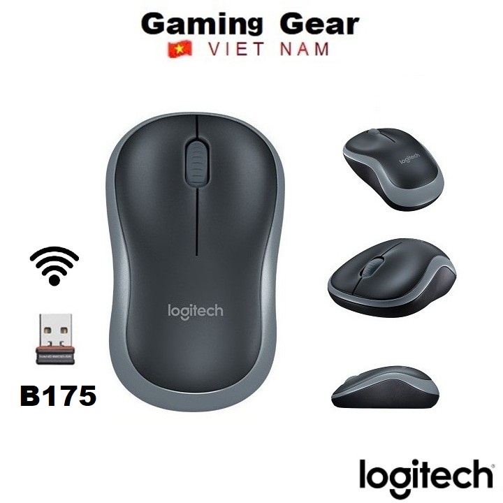 Chuột máy tính không dây Logitech B175 - USB 2.4Ghz