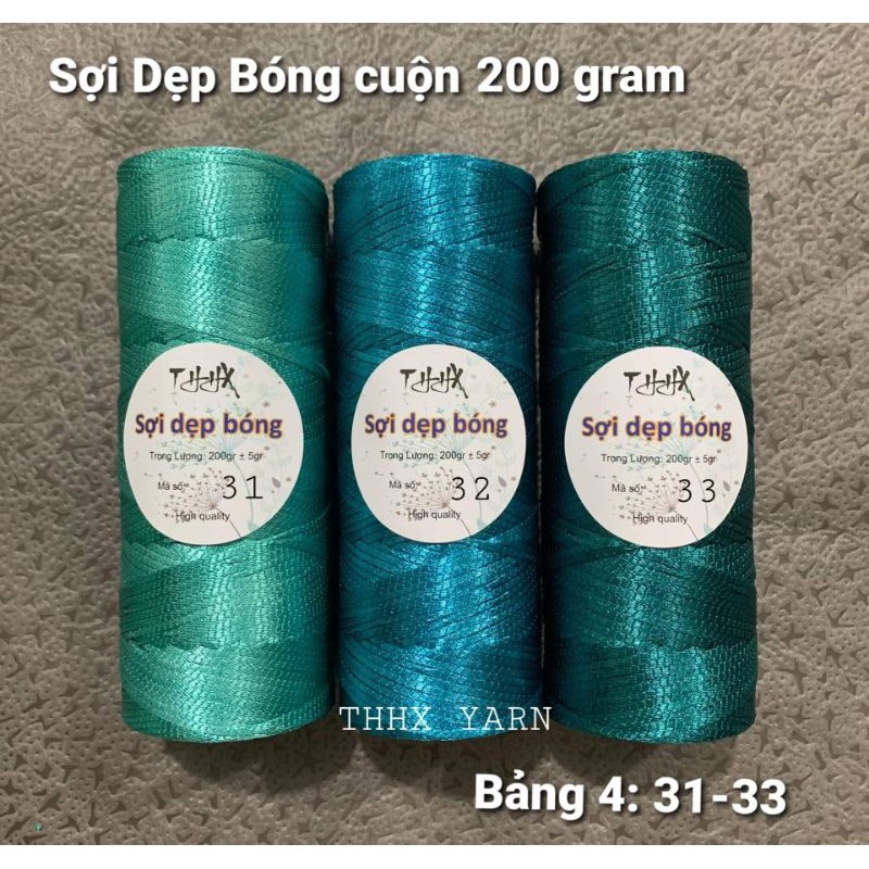 Sợi Dẹp Bóng 3mm, Sợi Dệt Dẹp, Ribbon 3mm