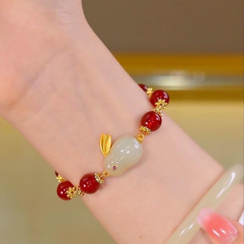VÒNG TAY MÃ NÃO HÌNH THỎ SIÊU XINH
