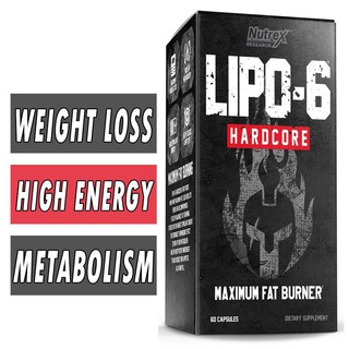 Viên Đốt Mỡ Mạnh Nhất Nutrex Lipo 6 Hardcore 60 Viên