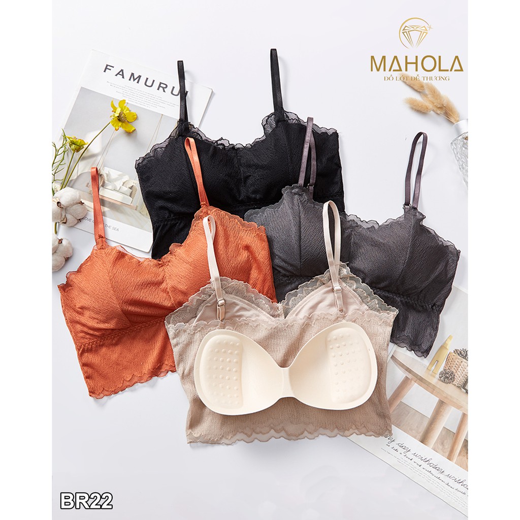 Áo bralette lưới phối ren iBasic_ Mahola _Bra22