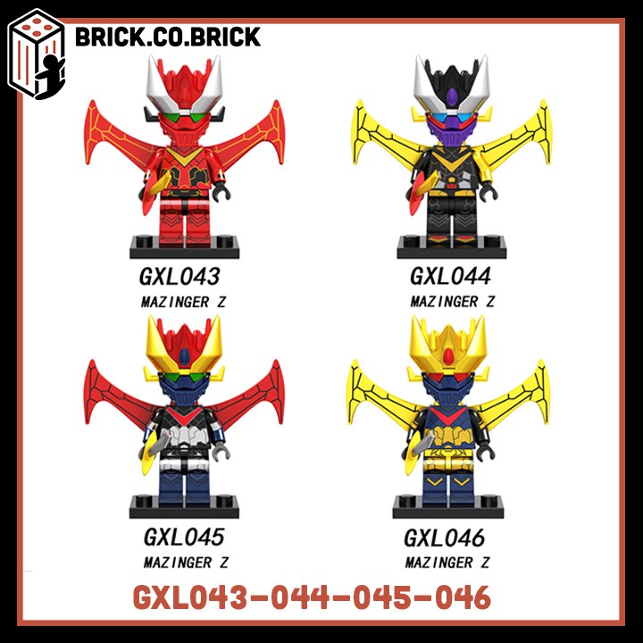Đồ chơi lắp ráp minifigure bigfig nhân vật anime Mazinger Z Mô hình lắp ghép sáng tạo GXL043 GXL046