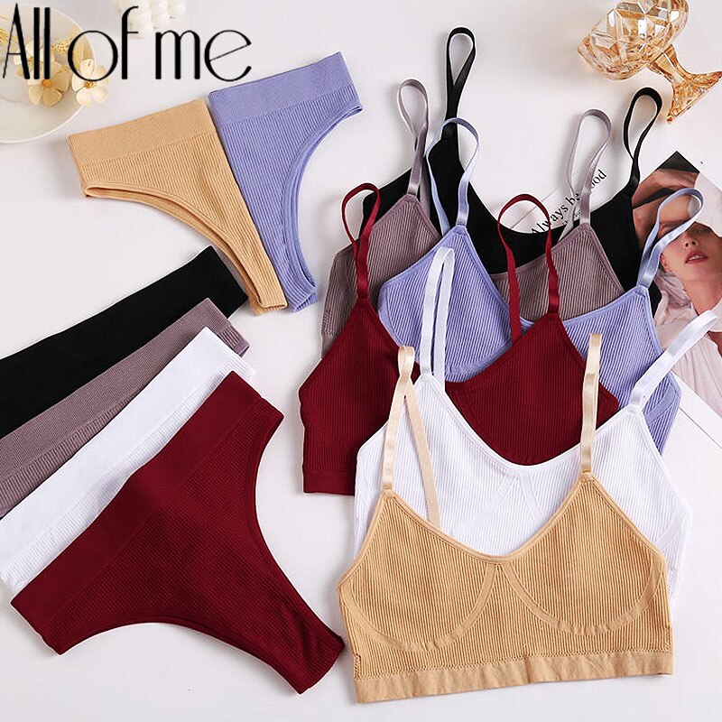 Cute Byte Set Áo Lót Không Đường May + Quần Lót Nữ Tính